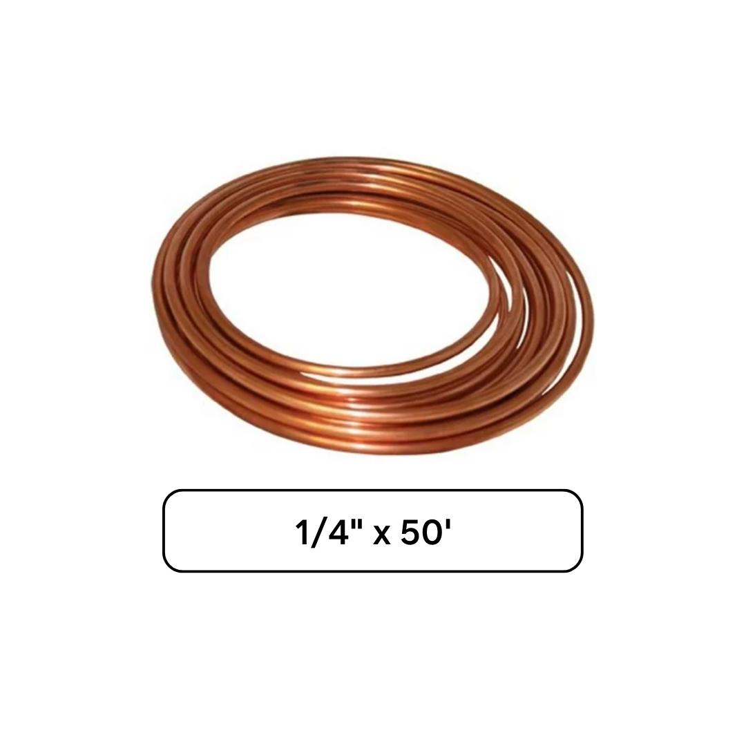 Cooper Refrigeration Tube - 1/4 x 50'