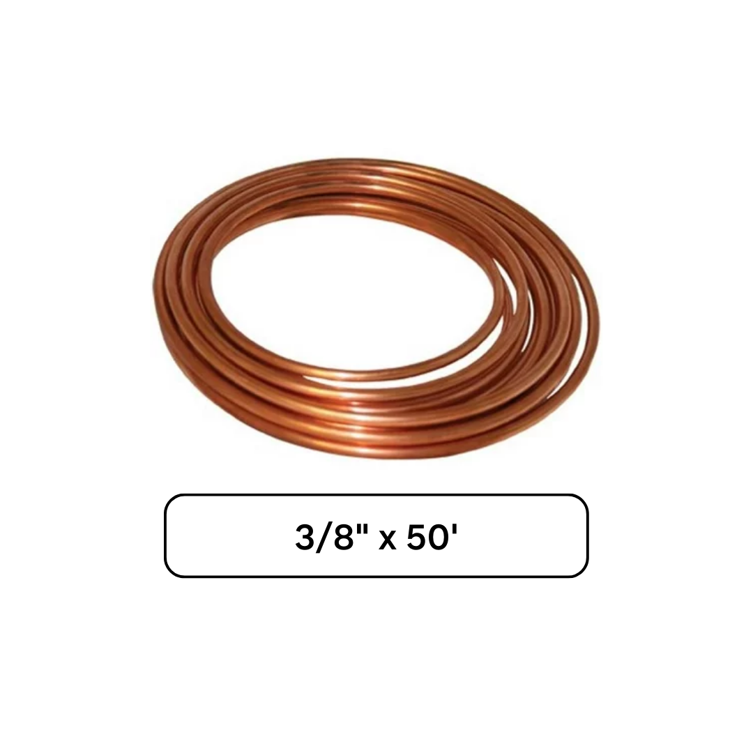 Cooper Refrigeration Tube - 3/8 x 50'