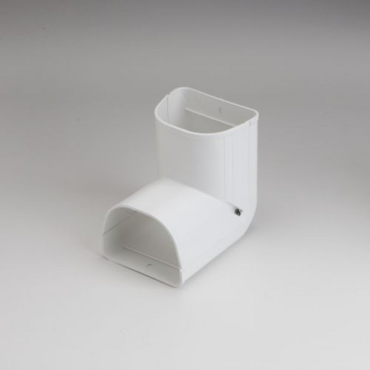 Fortress Lineset Covers 3.5" 90° In Vertical Ell, White 92