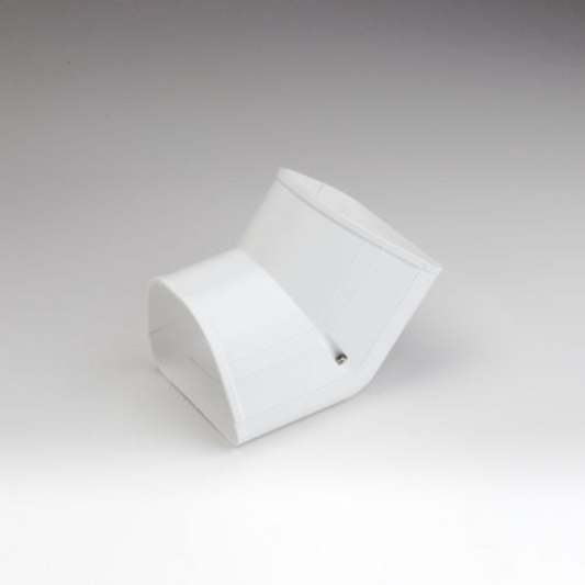 Fortress Lineset Covers 4.5" 45° In Vertical Ell, White 122