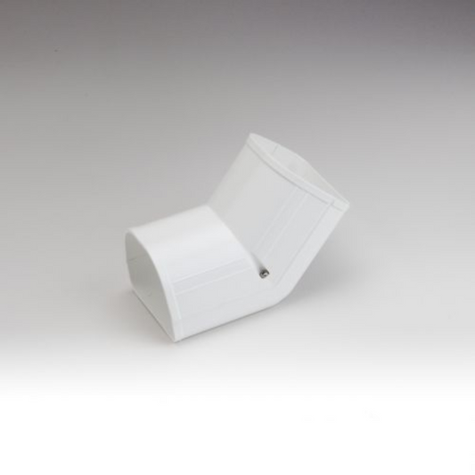 Fortress Lineset Covers 3.5" 45° In Vertical Ell, White 92