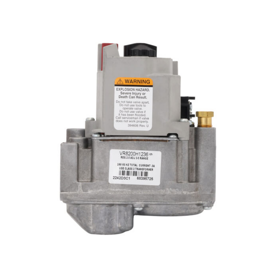 VR8200H1236 - Single Stage, 24 Vac, Slow Opening, Standing Pilot Gas Valve. 1/2 x 1/2"